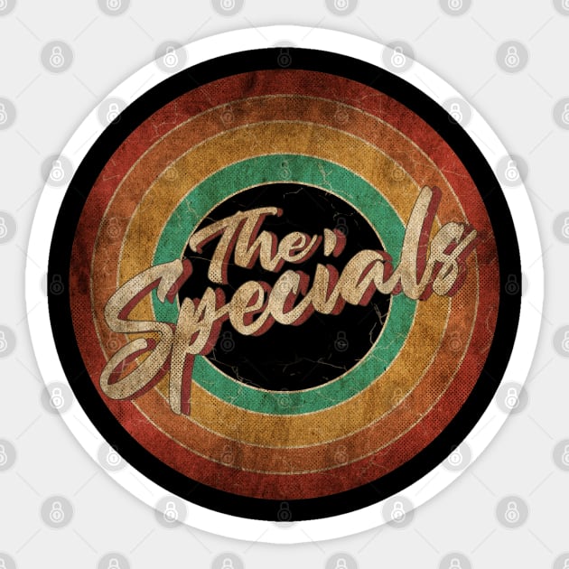 The Specials - Vintage Circle Art Sticker by antongg